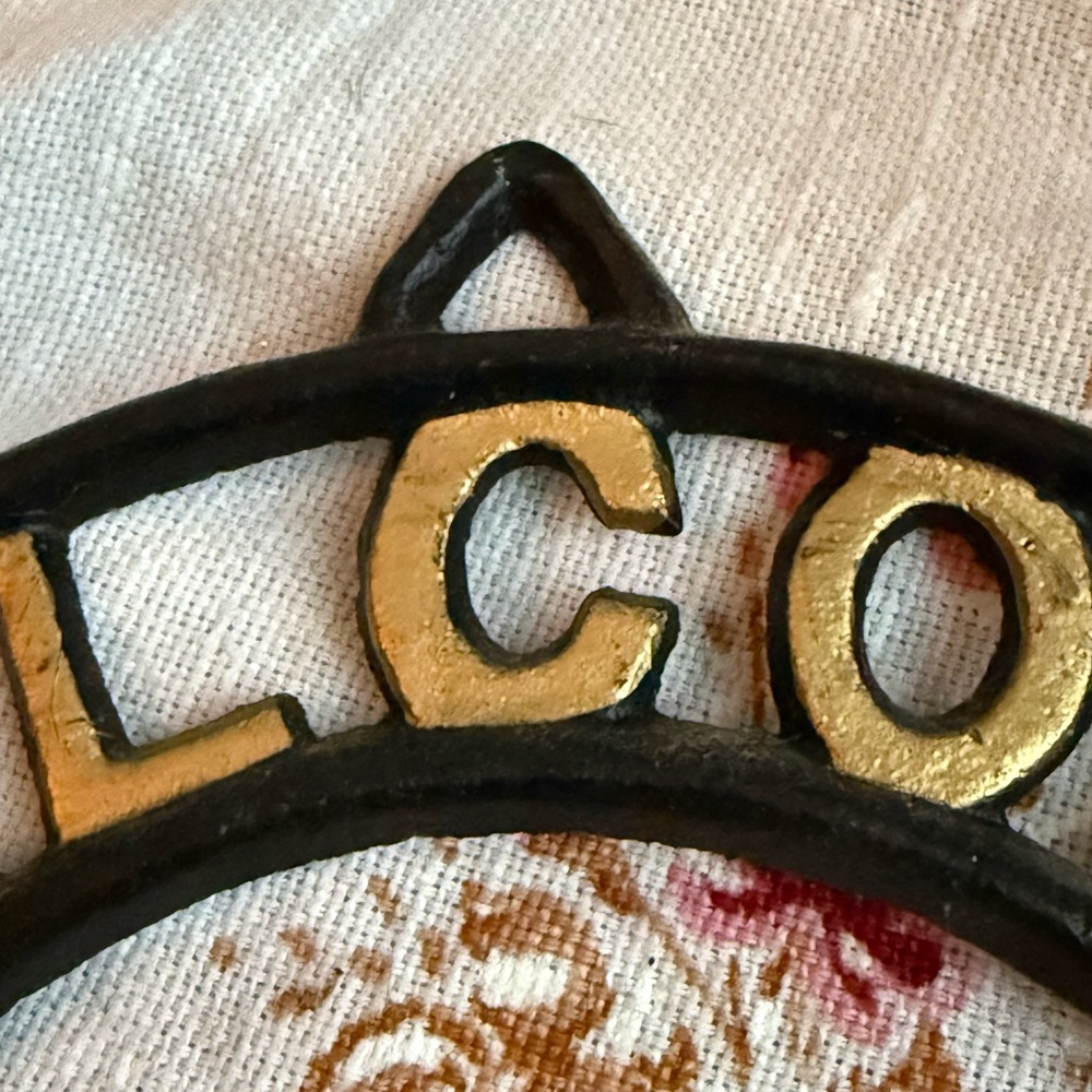 Colorful Rooster Cast iron Welcome Sign - Picture 5 of 7
